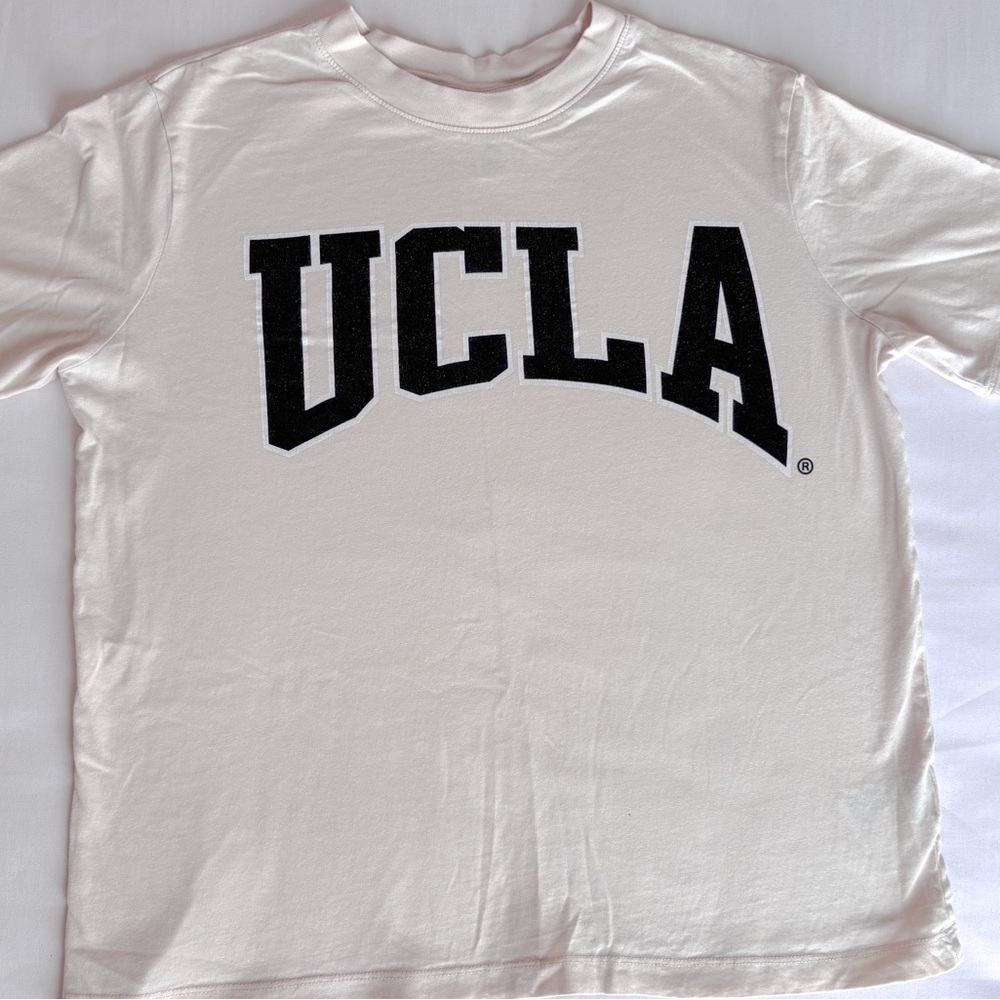 H&M UCLA Cream Oversized Tee